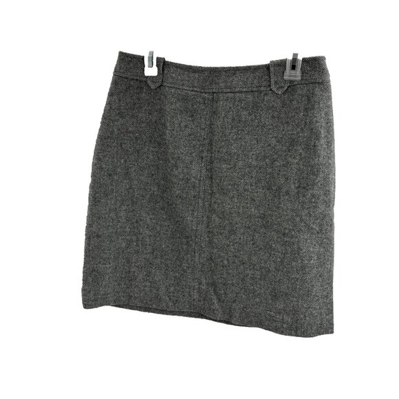 Talbots Womens Size 8 Petite Gray Wool Blend Tweed Career Work Skirt Classic - Picture 1 of 6